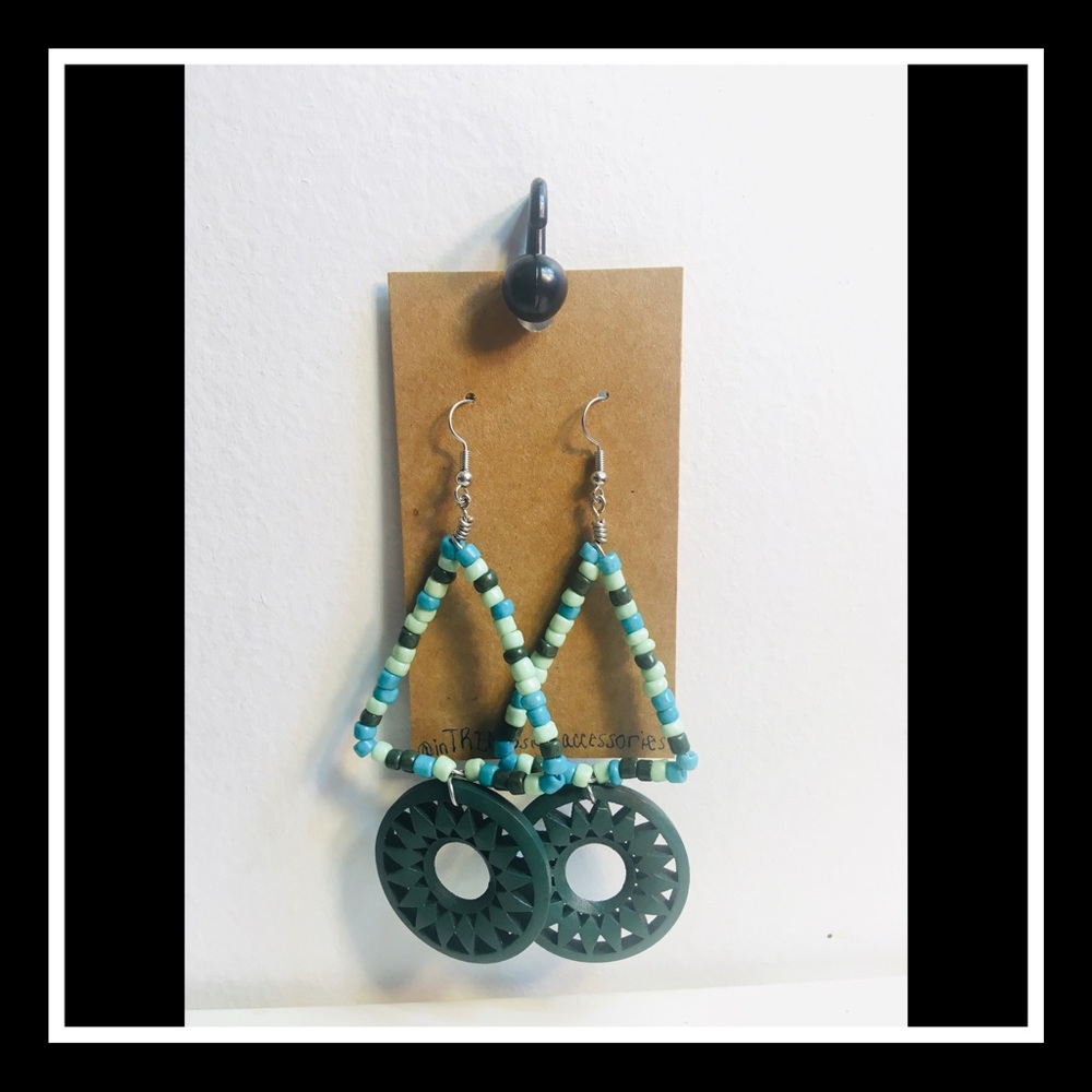 In the meantime, green time 💚 Drop Down Earrings